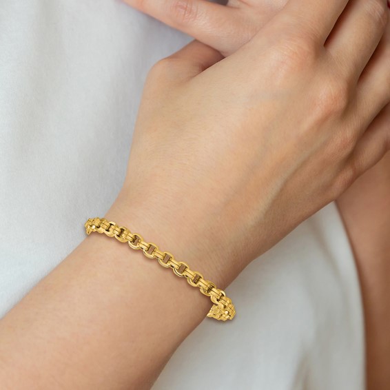 Leslie's 14K Polished Fancy Link Bracelet