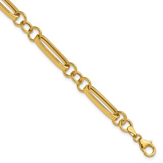 Leslie's 14K Polished Fancy Link Bracelet