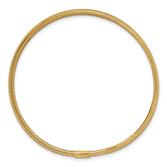 Leslie's 14K Polished Stretch Slip on Bracelet