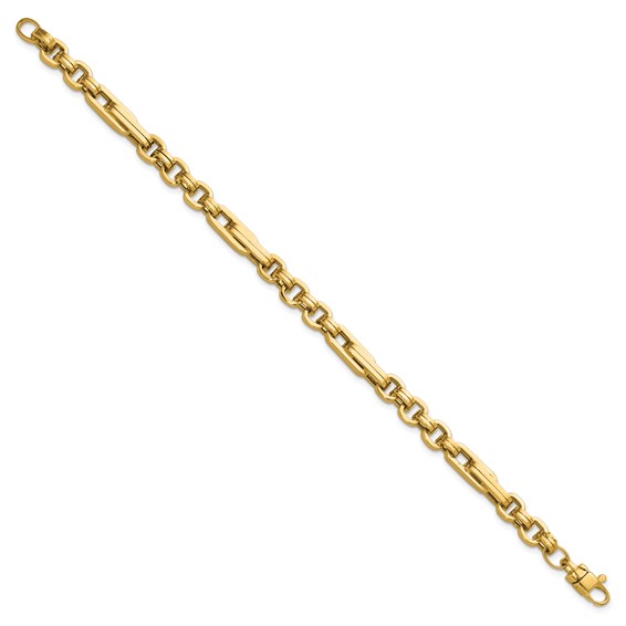 Leslie's 14K Polished Fancy Link Bracelet