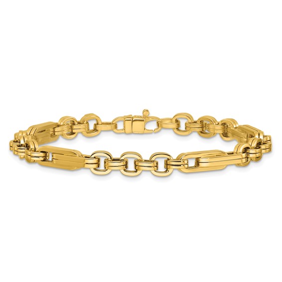 Leslie's 14K Polished Fancy Link Bracelet