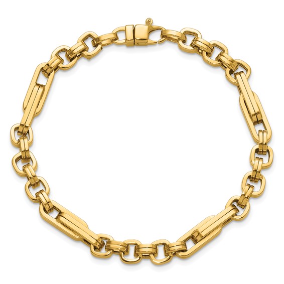 Leslie's 14K Polished Fancy Link Bracelet