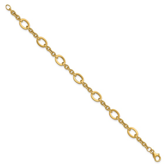 Leslie's 14K Polished Fancy Link Bracelet