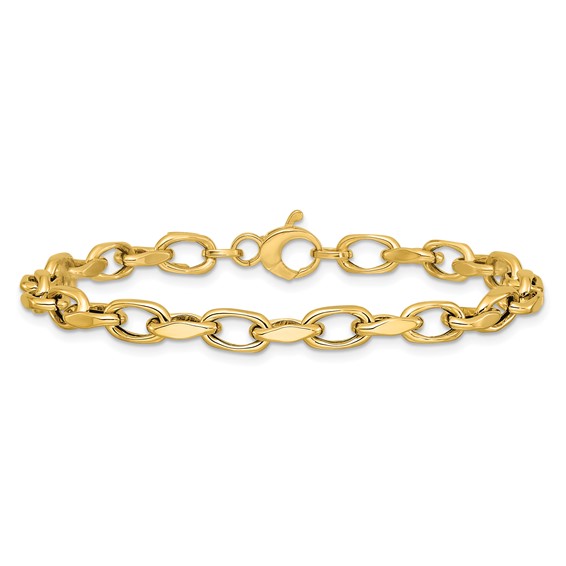 Leslie's 14K Polished Fancy Link Bracelet