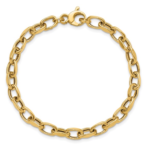Leslie's 14K Polished Fancy Link Bracelet