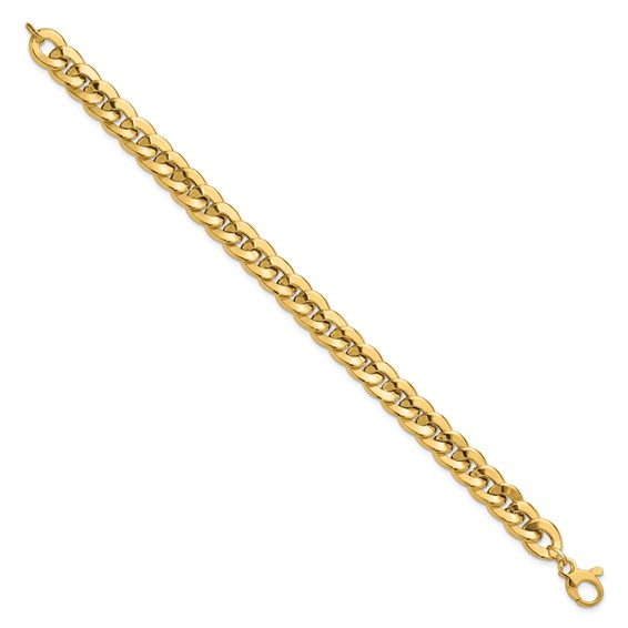 Leslie's 14K Polished Fancy Curb Link Bracelet
