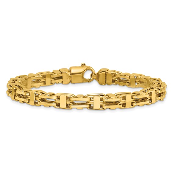 Leslie's 14K Polished Fancy Link Men's Bracelet