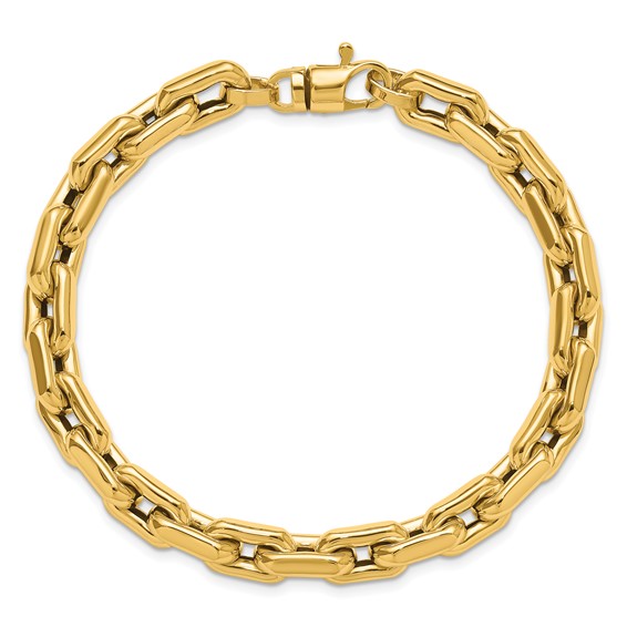Leslie's 14K Polished Fancy Link Men's Bracelet