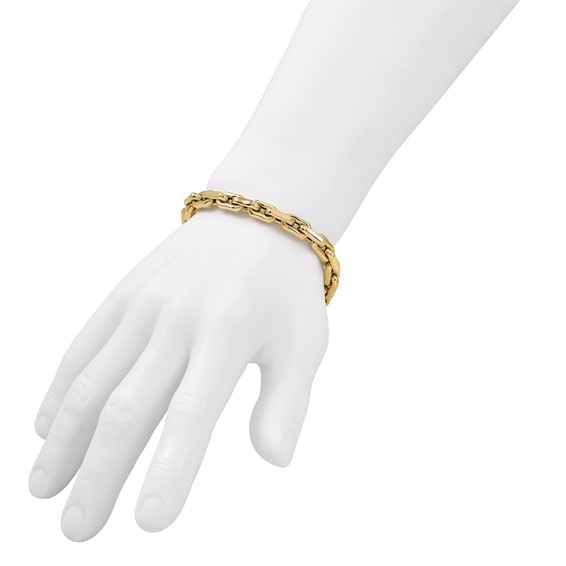 Leslie's 14K Polished Fancy Link Men's Bracelet