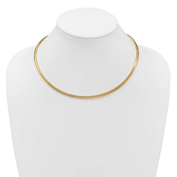 Leslie's 14K Polished Mesh Necklace