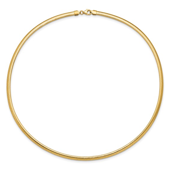 Leslie's 14K Polished Mesh Necklace