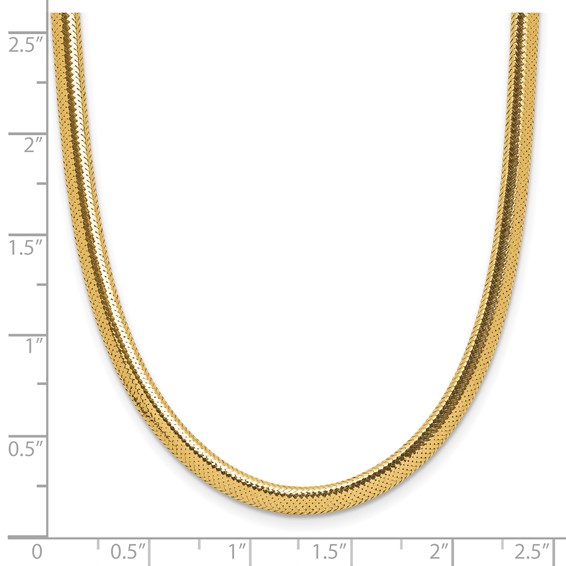 Leslie's 14K Polished Mesh Necklace