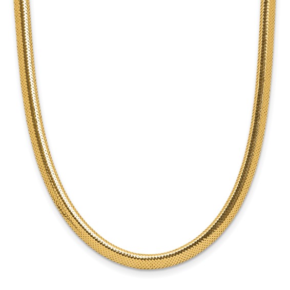 Leslie's 14K Polished Mesh Necklace
