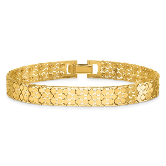 Leslie's 14K Polished Fancy Bracelet