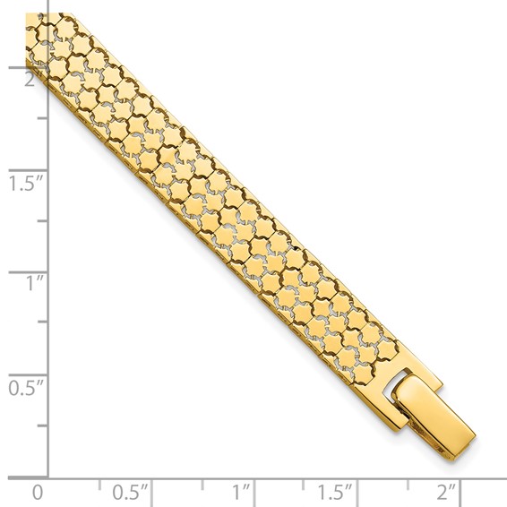 Leslie's 14K Polished Fancy Bracelet