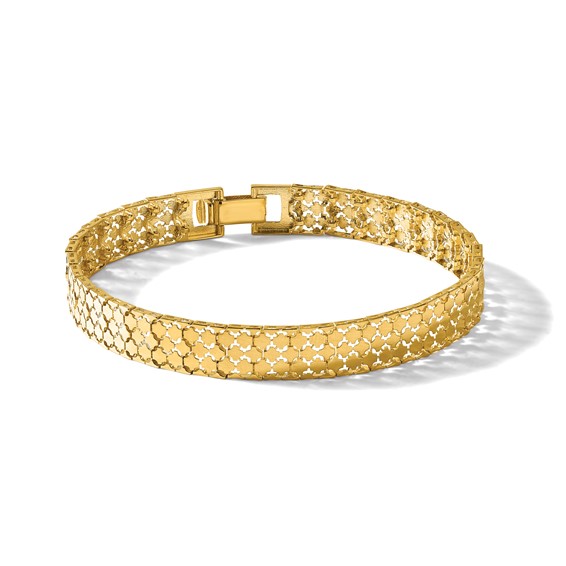 Leslie's 14K Polished Fancy Bracelet