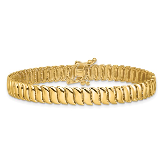 Leslie's 14K Polished Fancy Link Bracelet