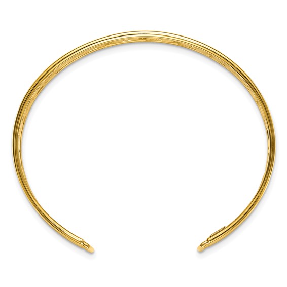 Leslie's 14K Polished Fancy Flexible Cuff Bangle