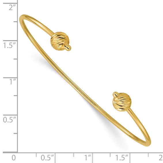 Leslie's Gold Cuff Bangles