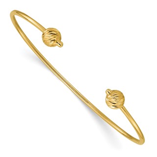 Leslie's Gold Cuff Bangles