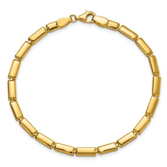 Leslie's 14K Polished 3.6mm Bar Link Bracelet