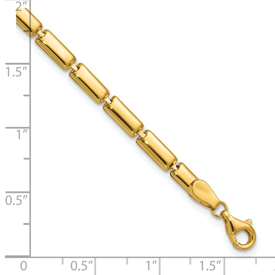 Leslie's 14K Polished 3.6mm Bar Link Bracelet