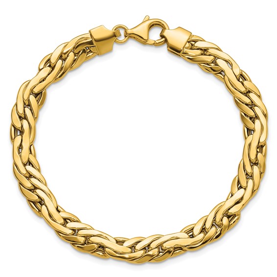 Leslie's 14K Polished 7.5mm Fancy Link Bracelet