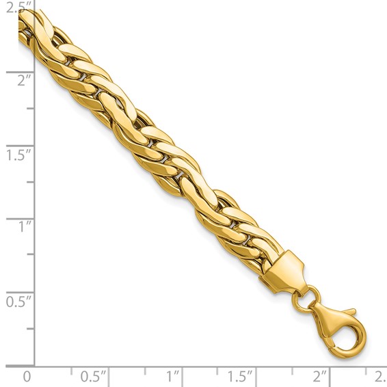 Leslie's 14K Polished 7.5mm Fancy Link Bracelet