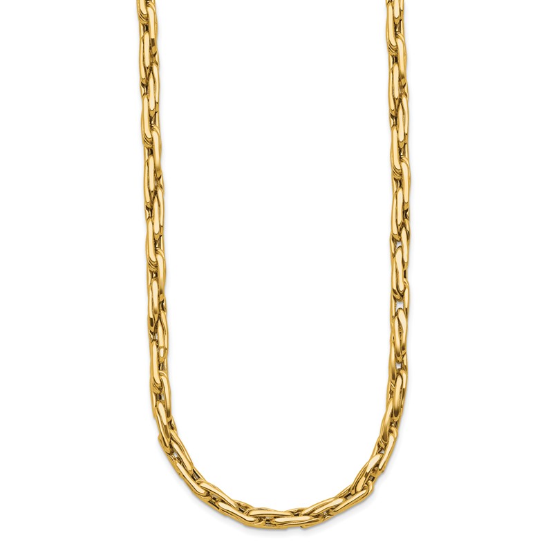 14K Polished 5.0mm Fancy Link Necklace