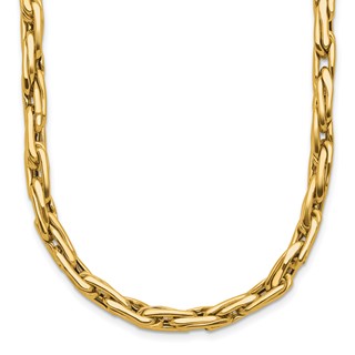 Leslie's 14K Polished 5.0mm Fancy Link Necklace