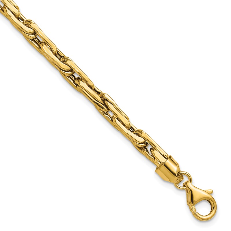 14K Polished 5.0mm Fancy Link Bracelet