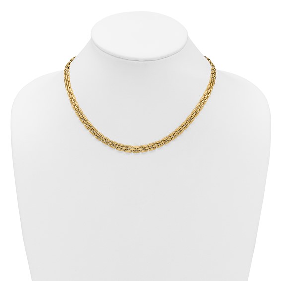 Leslie's 14K Polished 6.3mm Fancy Link Necklace