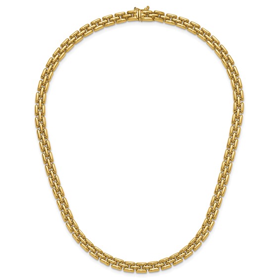 Leslie's 14K Polished 6.3mm Fancy Link Necklace