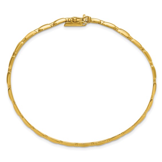 Leslie's 14K Polished 6.3mm Fancy Link Bracelet