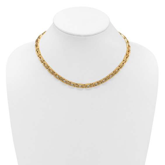 Leslie's 14K Polished 6.5mm Fancy Link Necklace