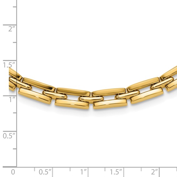 Leslie's 14K Polished 6.5mm Fancy Link Necklace