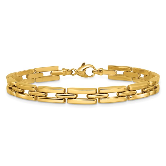 Leslie's 14K Polished 6.5mm Fancy Link Bracelet