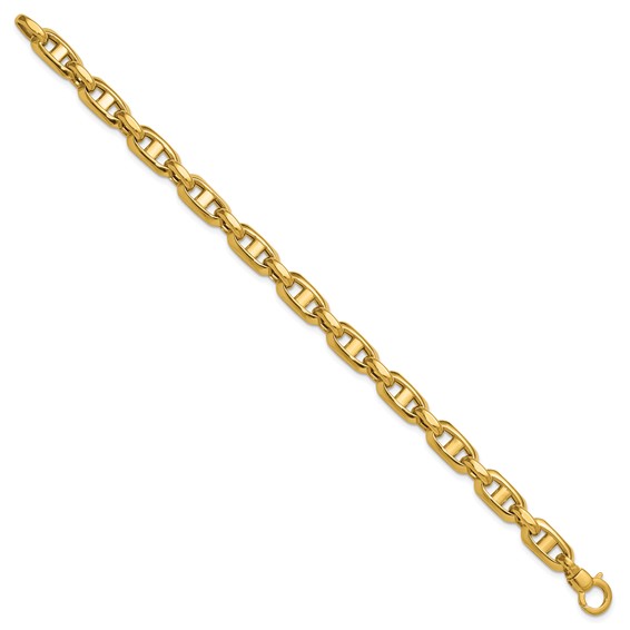 Leslie's 14K Polished Fancy Mariner Link Bracelet