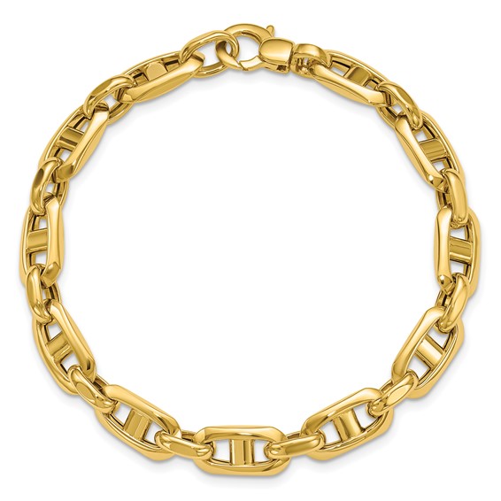 Leslie's 14K Polished Fancy Mariner Link Bracelet