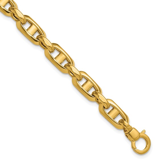 Leslie's 14K Polished Fancy Mariner Link Bracelet