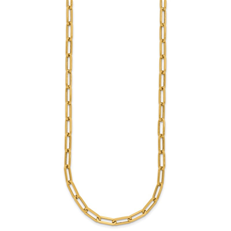 14K Polished Fancy Link Necklace