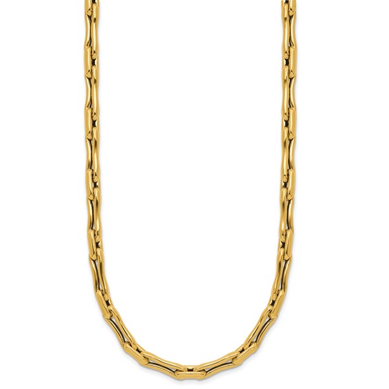 Leslie's 14K Polished Hollow Fancy Link Necklace