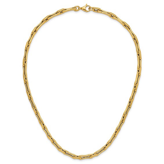 Leslie's 14K Polished Hollow Fancy Link Necklace