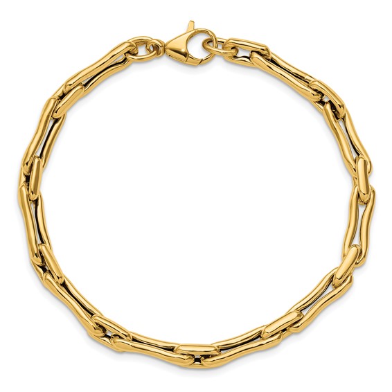 Leslie's 14K Polished Hollow Fancy Link Bracelet