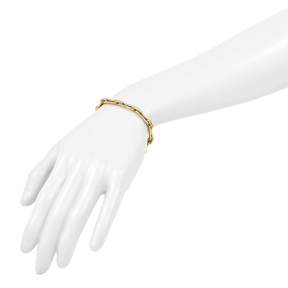 Leslie's 14K Polished Hollow Fancy Link Bracelet