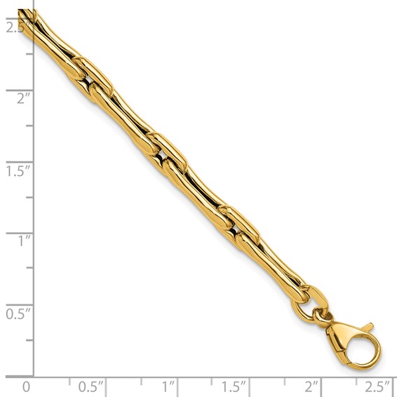 Leslie's 14K Polished Hollow Fancy Link Bracelet