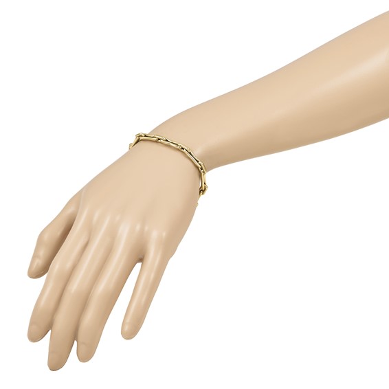 Leslie's 14K Polished Hollow Fancy Link Bracelet