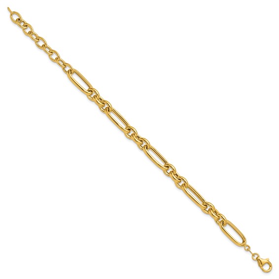 Leslie's 14K Polished Fancy Link Bracelet