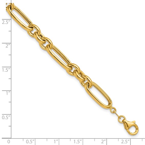 Leslie's 14K Polished Fancy Link Bracelet