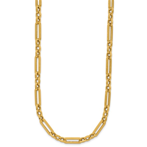 Leslie's 14K Polished Fancy Paperclip Link Necklace